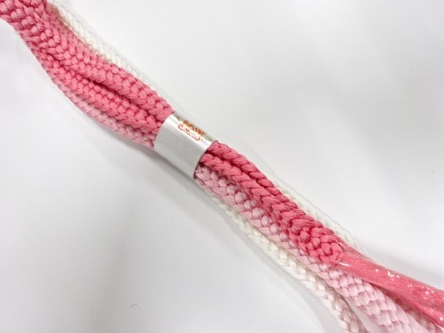 未使用品　正絹　手組帯締め